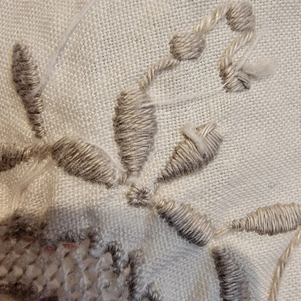 Maderia Style Cutwork Embroidery Tablecloth